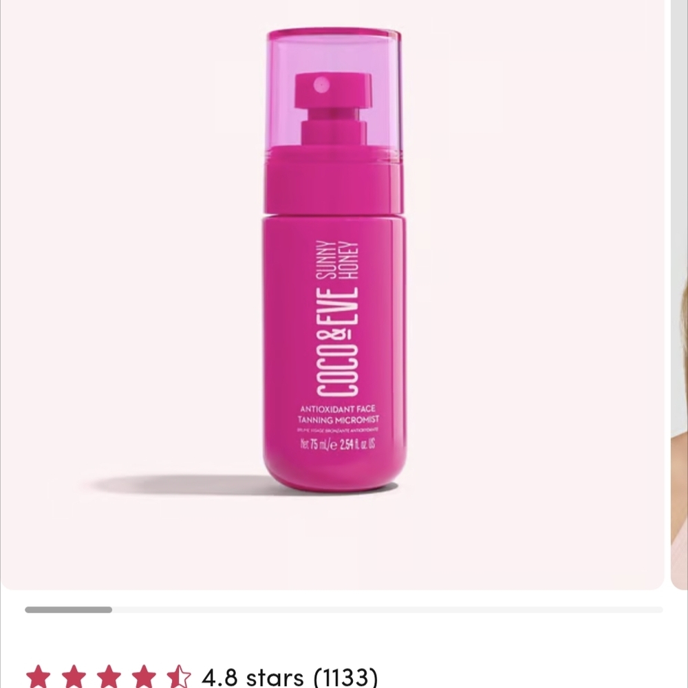 Pink Antioxidant Face Tanning Micromist